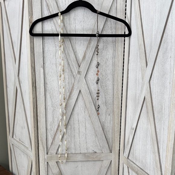 Beaded Necklaces in Neutral Tones - Picture 2 of 4